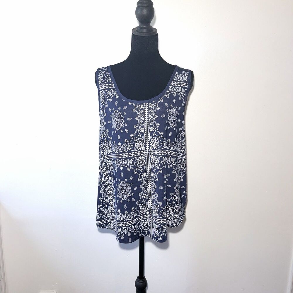 Julie's closet Bandana Print Sleeveless Tank Top Size L